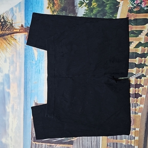 Eileen Fisher Black Textured Pull on Pants Size Medium Petite MP - Picture 8 of 8